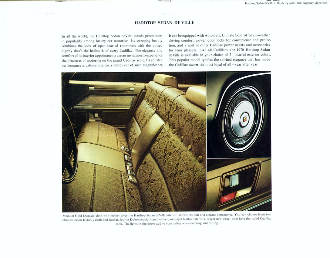 1970 Cadillac Brochure Page 4